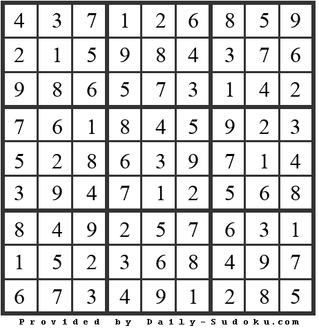 Daily Sudoku
