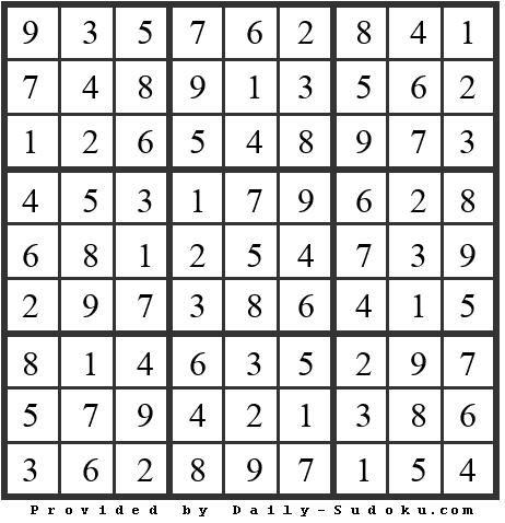 Daily Sudoku