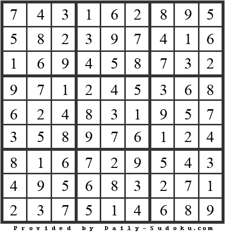 Daily Sudoku