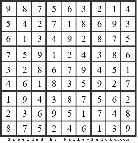 Daily Sudoku