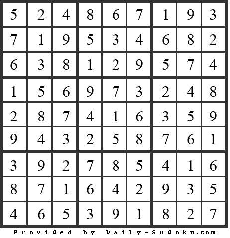 Daily Sudoku