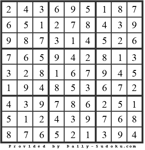 Daily Sudoku