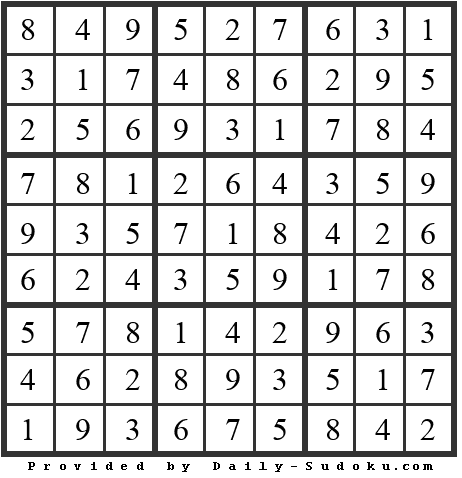 Daily Sudoku