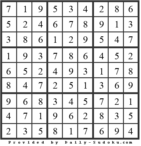 Daily Sudoku
