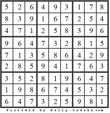 Daily Sudoku