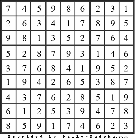 Daily Sudoku