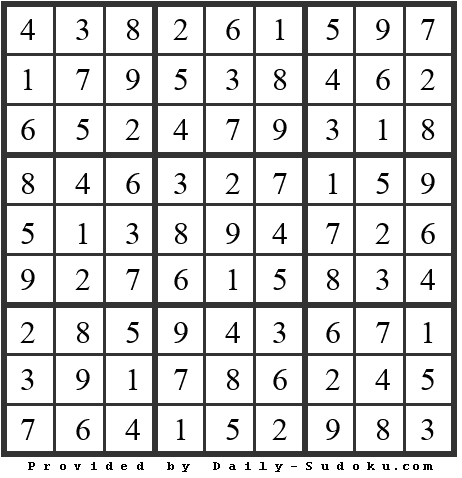 Daily Sudoku