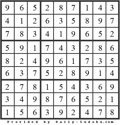 Daily Sudoku