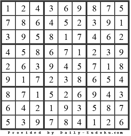 Daily Sudoku