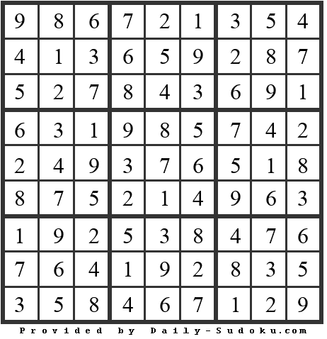 Daily Sudoku