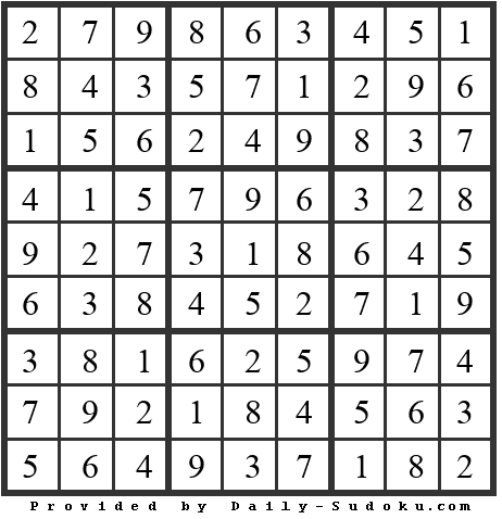 Daily Sudoku