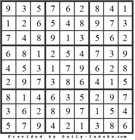 Daily Sudoku