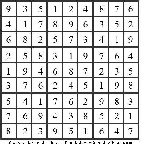 Daily Sudoku