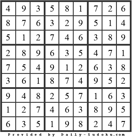 Daily Sudoku