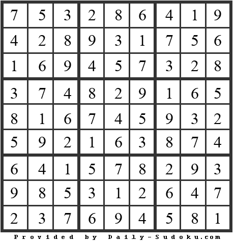 Daily Sudoku