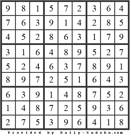 Daily Sudoku