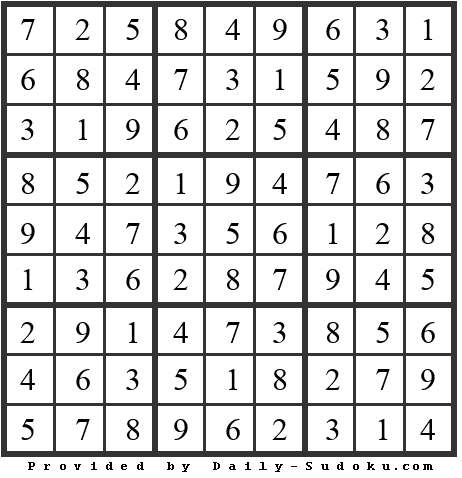 Daily Sudoku