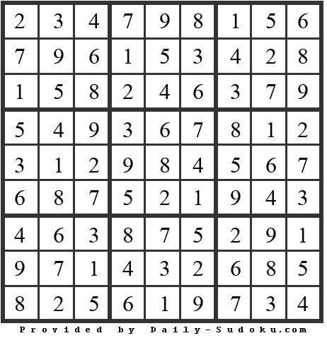 Daily Sudoku