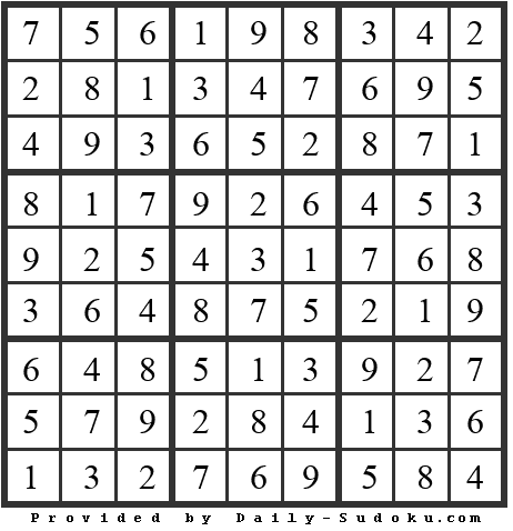 Daily Sudoku
