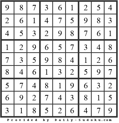 Daily Sudoku