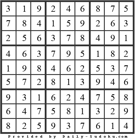 Daily Sudoku