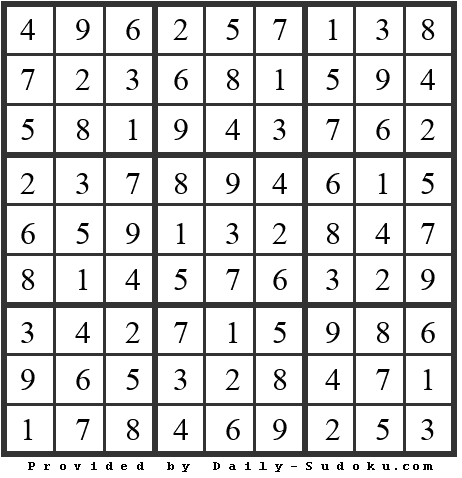 Daily Sudoku
