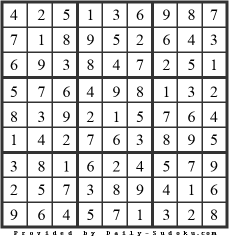 Daily Sudoku