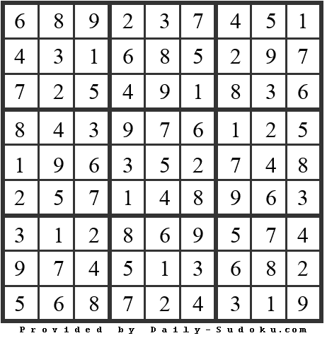 Daily Sudoku