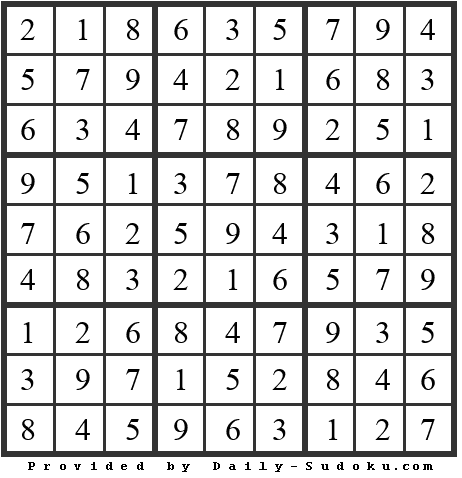 Daily Sudoku