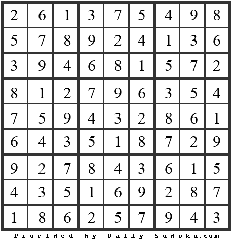 Daily Sudoku