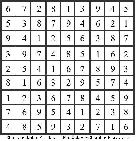 Daily Sudoku
