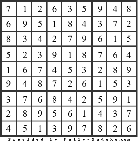 Daily Sudoku