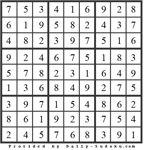Daily Sudoku