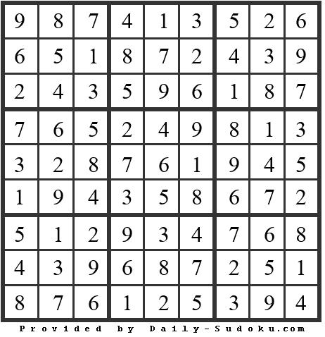 Daily Sudoku
