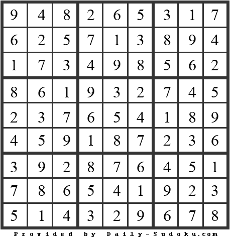 Daily Sudoku