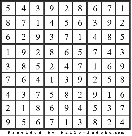 Daily Sudoku