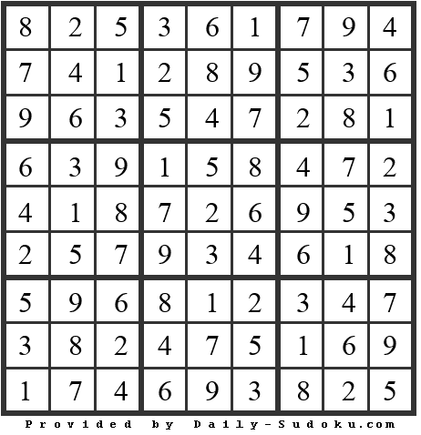Daily Sudoku