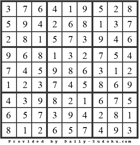 Daily Sudoku