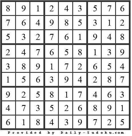 Daily Sudoku