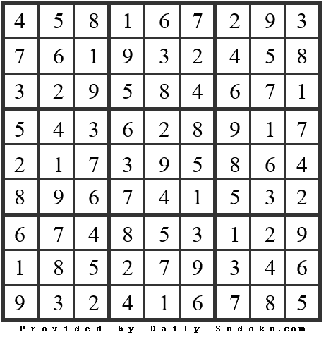Daily Sudoku