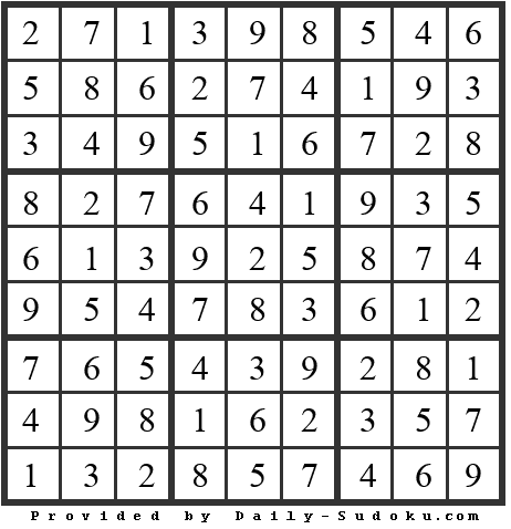 Daily Sudoku
