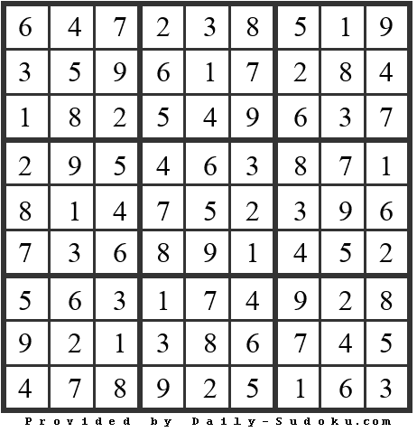 Daily Sudoku