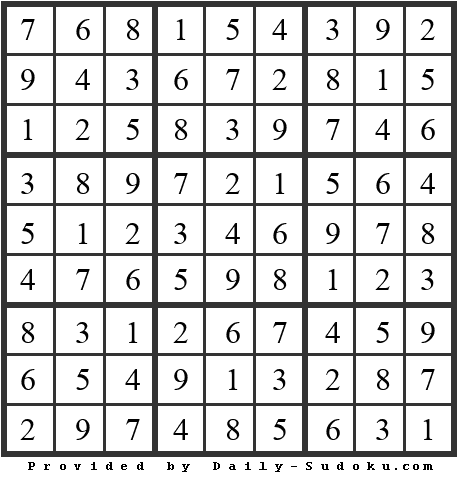 Daily Sudoku