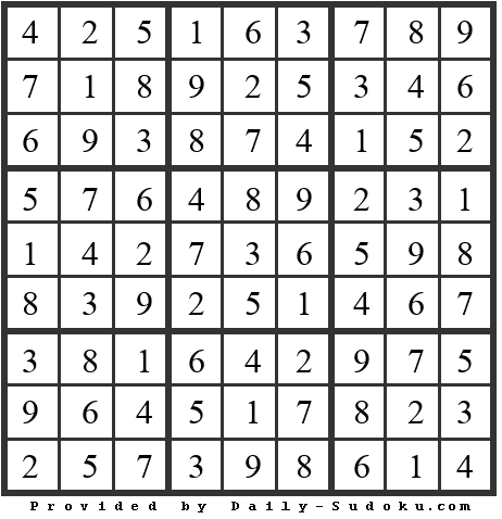 Daily Sudoku