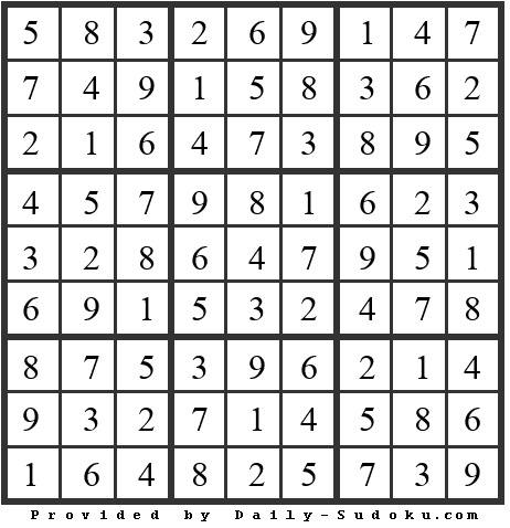 Daily Sudoku