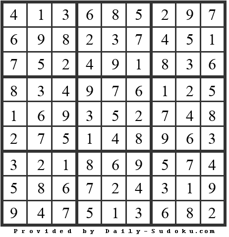 Daily Sudoku