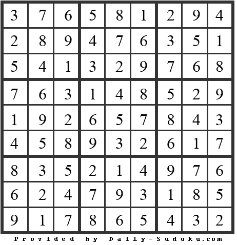 Daily Sudoku