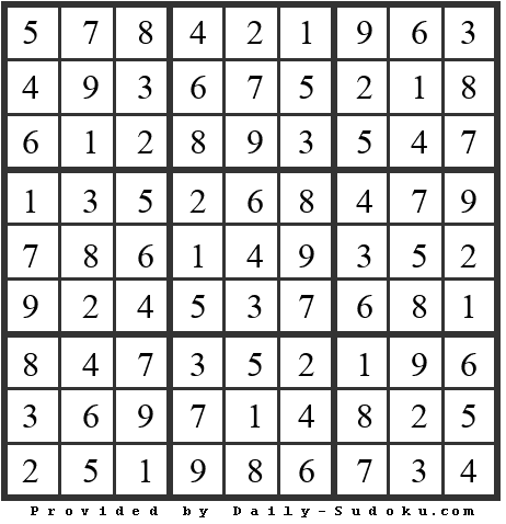 Daily Sudoku