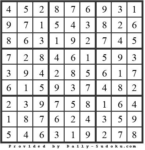 Daily Sudoku