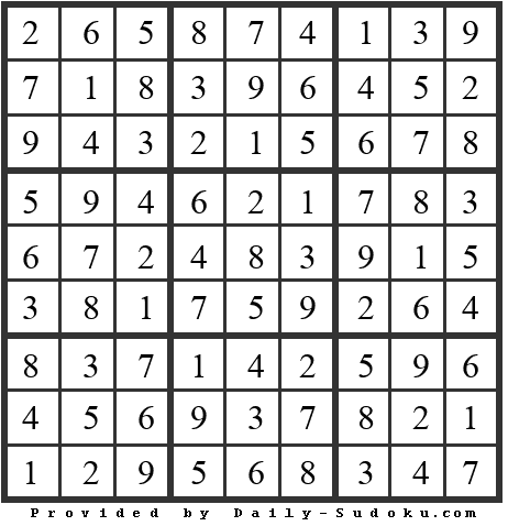 Daily Sudoku